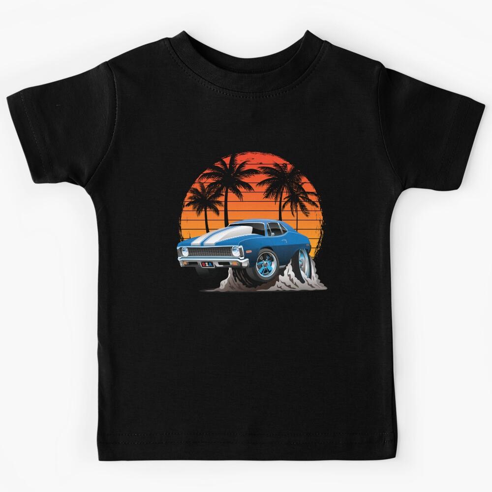 Muscle Cars Hot Rods and Street Machines Beach Vacations Kids T-Shirt 110