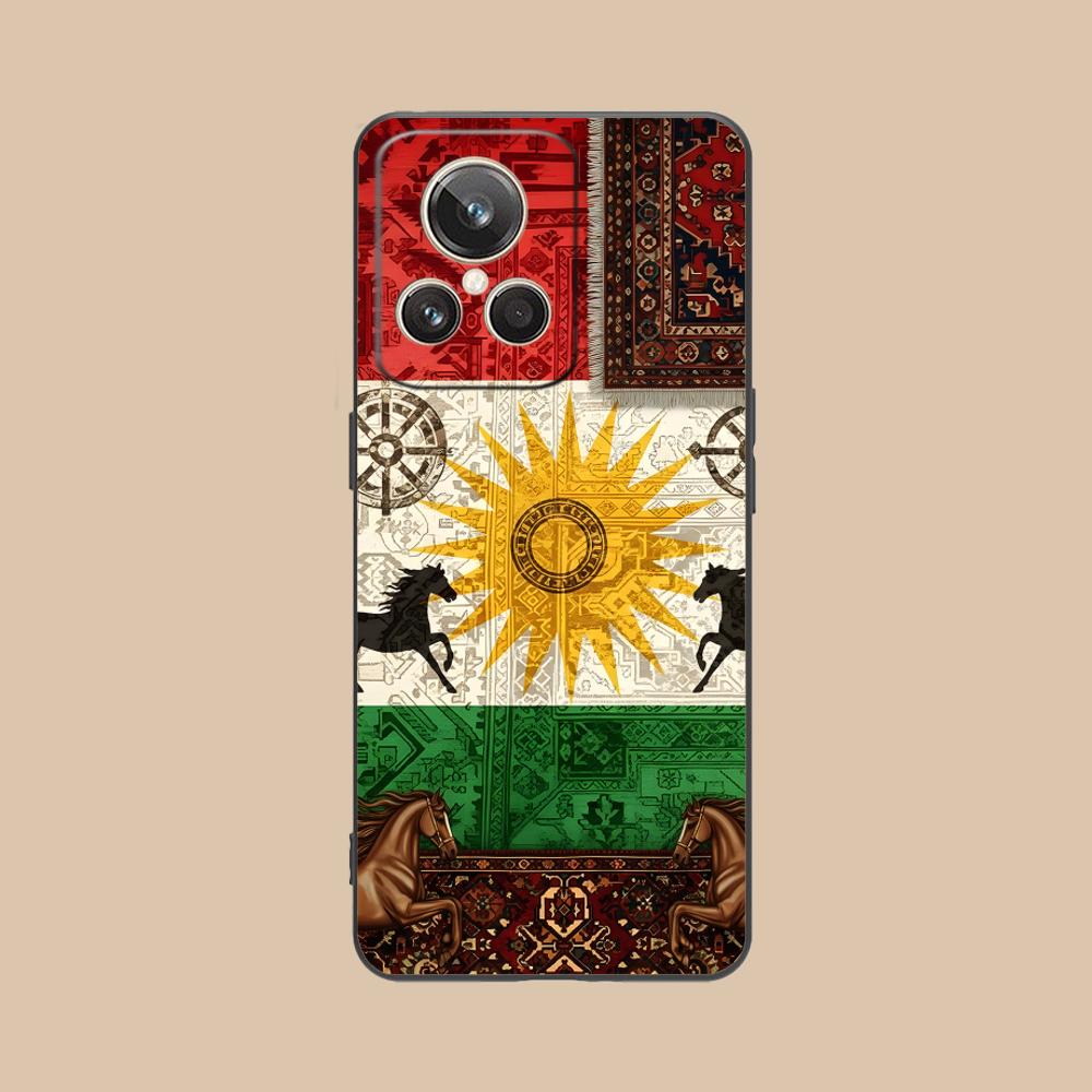 Kurdistan Flag Matte TPU Mobile Phone Case for Realme 15 14 13 12 11 10 9 Pro Plus T i Lite 5G Colorful Printing Cover realme 9i 5G
