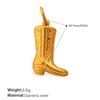 Gold Shoe Bag Clothing Modeling Versatile Pendant, Exquisite Three-Dimensional Design Personalized Diy Jewelry Accessories