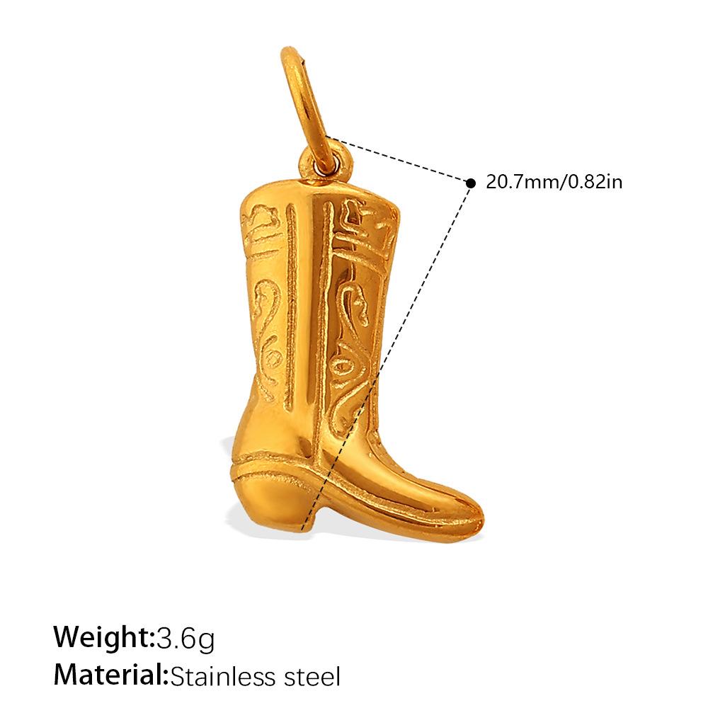 Gold Shoe Bag Clothing Modeling Versatile Pendant, Exquisite Three-Dimensional Design Personalized Diy Jewelry Accessories