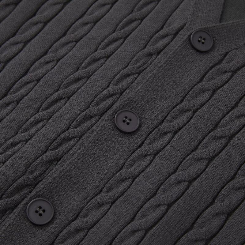 Light Luxury V-neck Knit Cardigan for Teens - Spring & Autumn Style