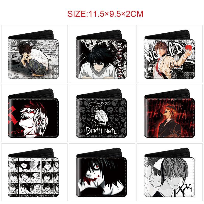 Death Note Geldbörse Anime Vollfarbdruck Kurz Faltbar Kartenhalter Unisex Münzbörse 1 Stück