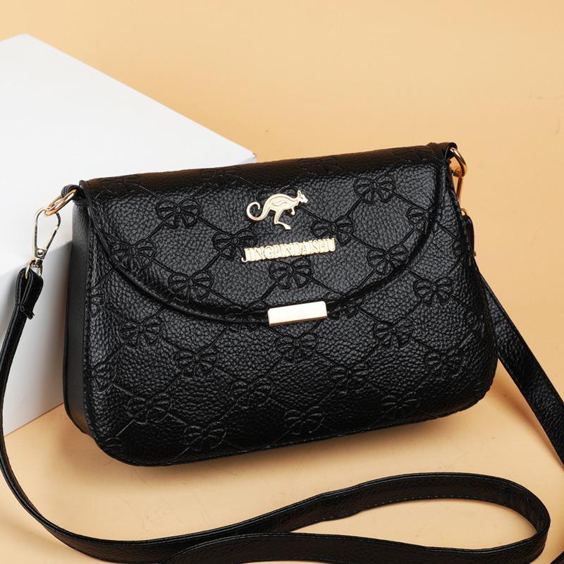 PU Soft Leather Texture New Women's Bag Crossbody Bag Simple Large Capacity Small Square Bag Casual Fashion Shoulder Bag