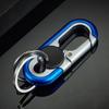 Men's Double Ring Keychain Fashion Business Key Holder Metal Key Buckle Car Styling Accessory Gift
