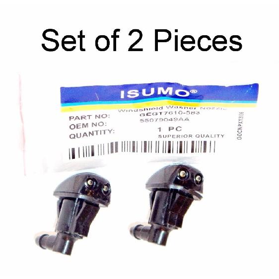 2 x Windshield Washer Nozzle Front Fits Dodge Nitro Jeep Commander Liberty