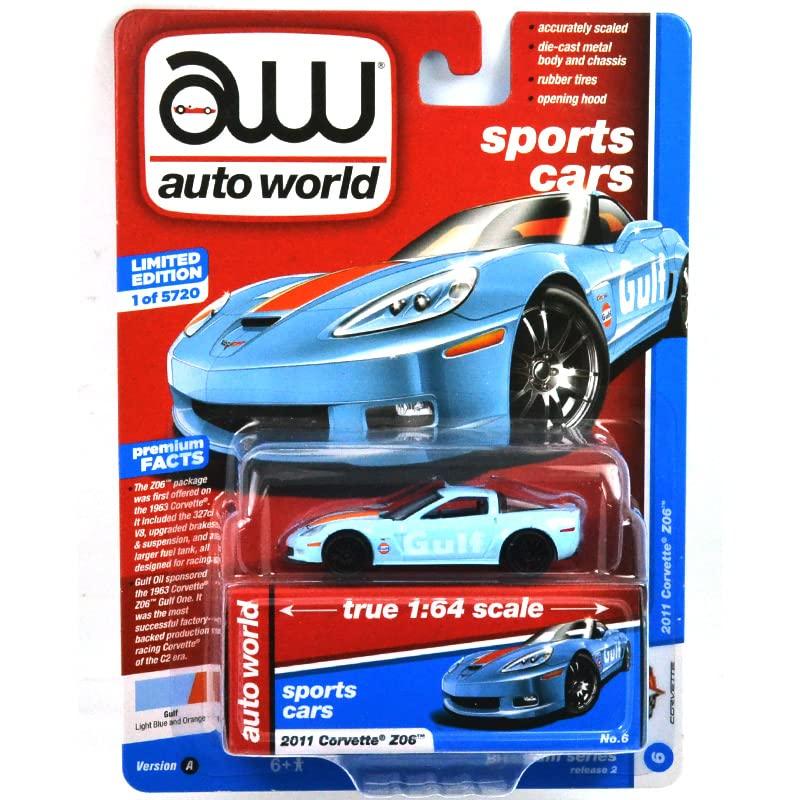 Auto World Scale Premium Release Corvette X06 164 2011 (Light Blue)
