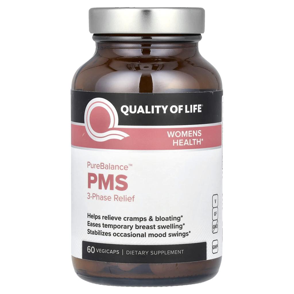 Purebalance Pms 3 Step Relief, 60 Veggie Capsules