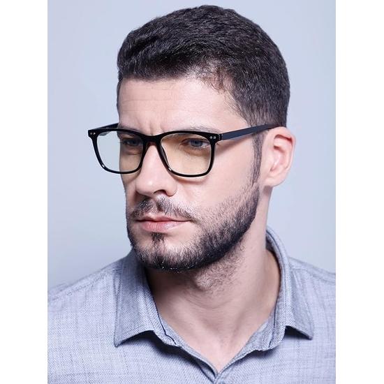 Intellilens Square Blue Cut Computer Glasses for Eye Protection with Lens Cleaner Solution for Spectacles |  Blue Light Filter Glasses  (53-18-140)