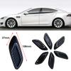6 ST Bil Sido-ventil Luftflöde Skärm Bil Sida Falsk Ventil Klistermärke Insug ABS Auto Simulering Sido-ventiler Styling Biltillbehör