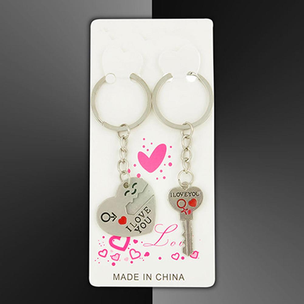 Novo casal romântico chaveiro chaveiro chaveiro dia dos namorados amante presente coração conjunto chave