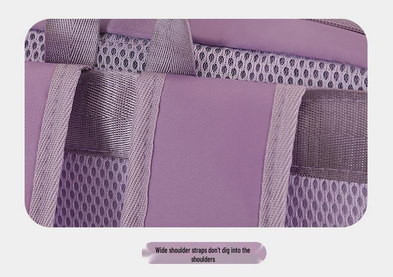 Expandable Oxford Cloth Business Backpack with Laptop and Shoe Compartments, Portable and Lightweight