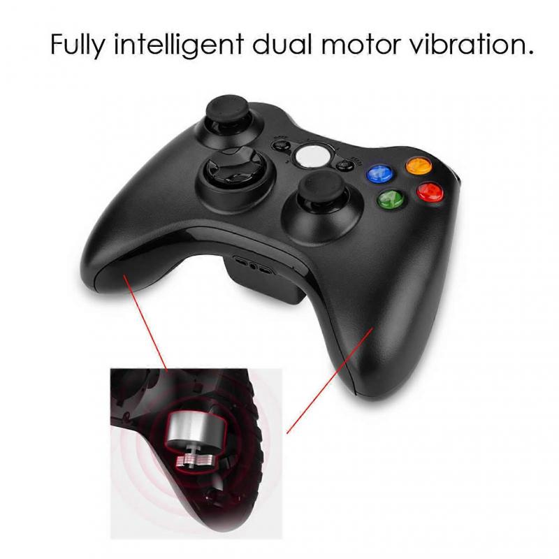 Gamepad For Xbox 360 Controller Joystick Wireless Controller Bluetooth Wireless Game(Black)