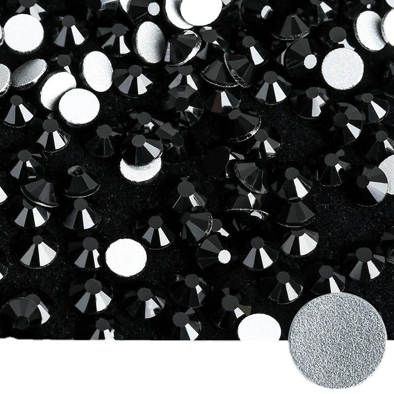 Hot-Selling Transparent Rhinestone Multi-Size Bag Nail Drill Porcelain White Black Rhinestone Nail Drill