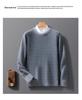 Men's Pure Wool Half-High Neck Pullover Sweater 2025 Autumn/Winter Collection