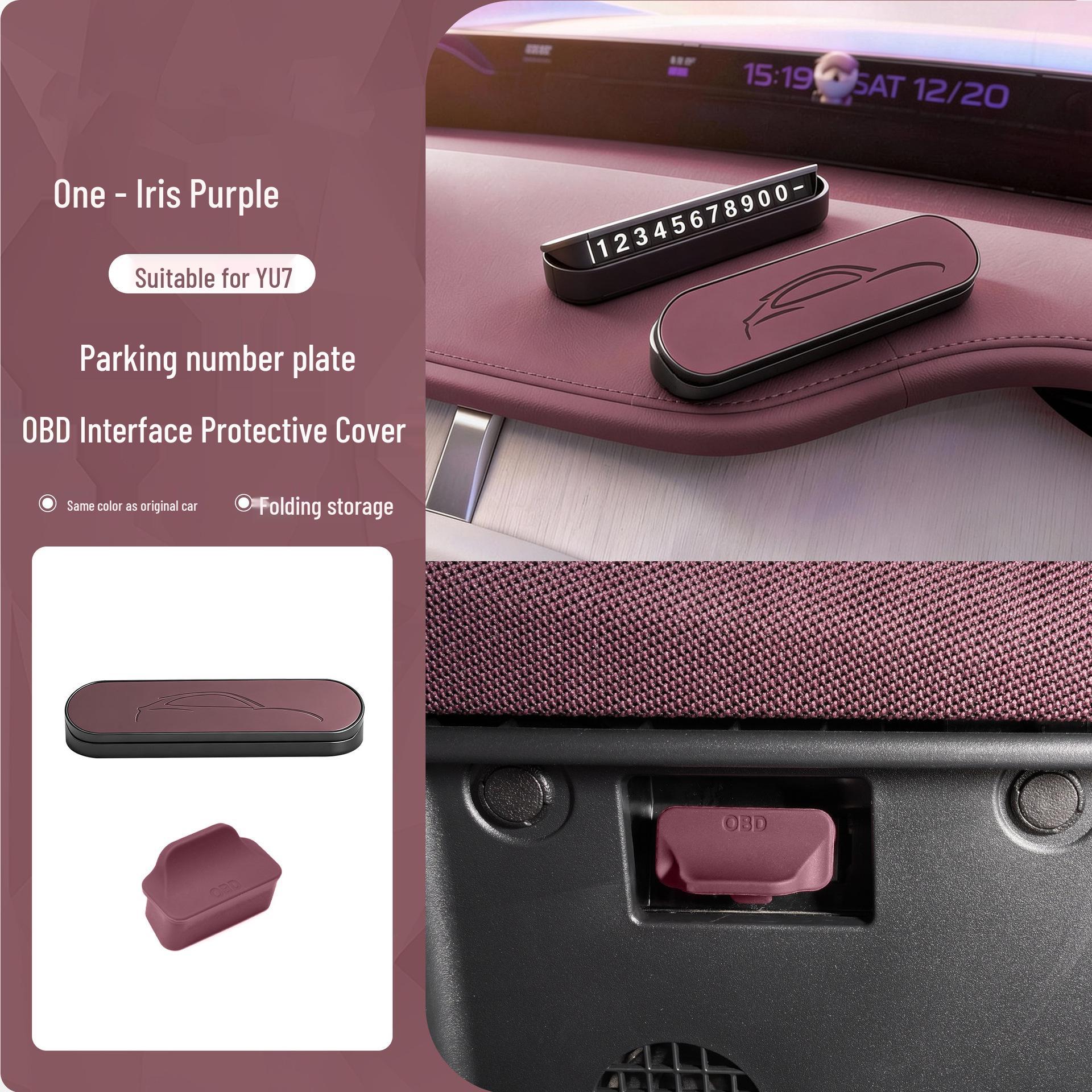 

4-Piece Interior Accessories Set for Xiaomi YU7: Parking Sign & Seat Air Vent