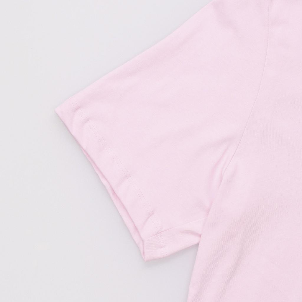 Nike Embroidered Logo Knit Crew Neck T-Shirt Men Tops Pink AR4999-665