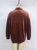 Retro Lapel Velvet Cardigan Shirt for Women - Long Sleeve, Autumn/Winter Collection 2026, European and American Style.