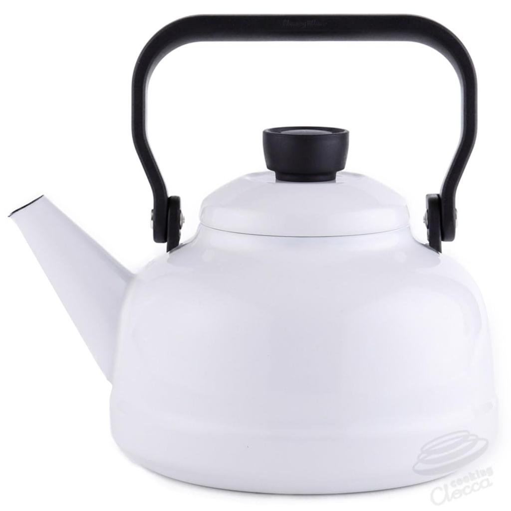 Fuji Enamel Kettle White Solid IH Compatible 2.3L SD-2.3K.CW