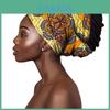 Turbante de Algodão Africano com Estampa Batik e Padrão Geométrico para Mulheres, Estilo Verão e Inverno
