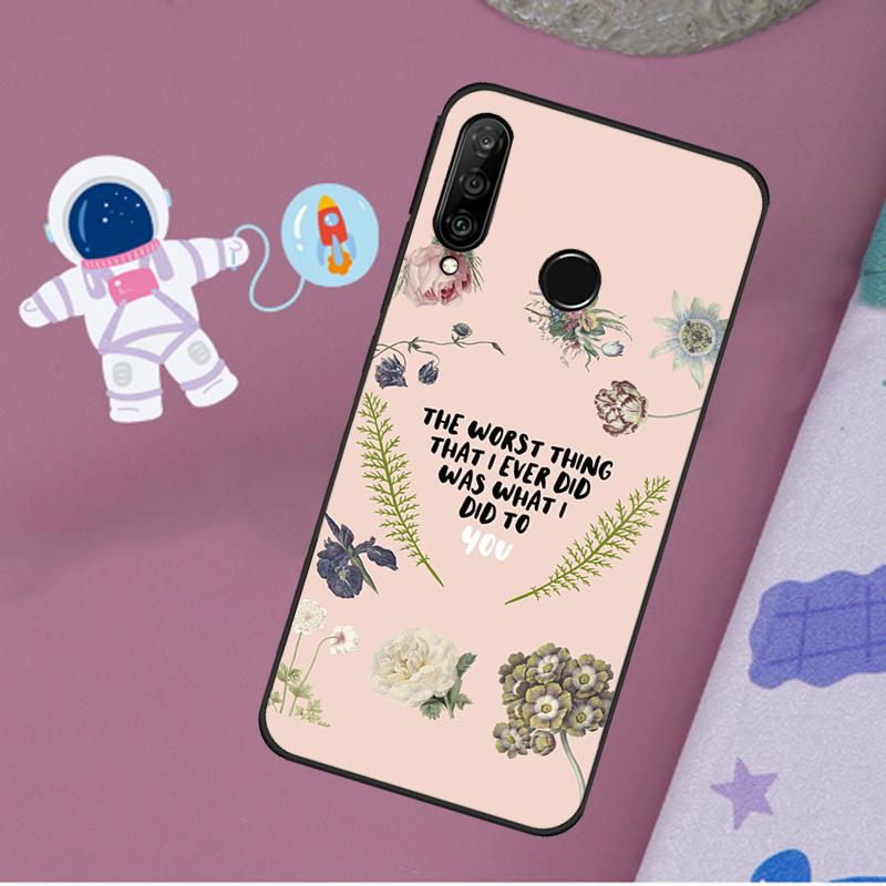 All Too Well Lyrics For Huawei Nova 10 9 SE 11 Pro Y60 Y70 Y90 Y61 Y91 Y72 Y73 12i 11i 8i P20 P30 P40 Lite Case