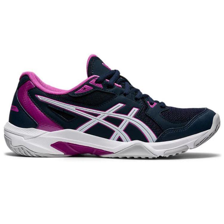 Asics Gel Rocket 10 French Blue Purple Women Sneakers White 1072A056-400