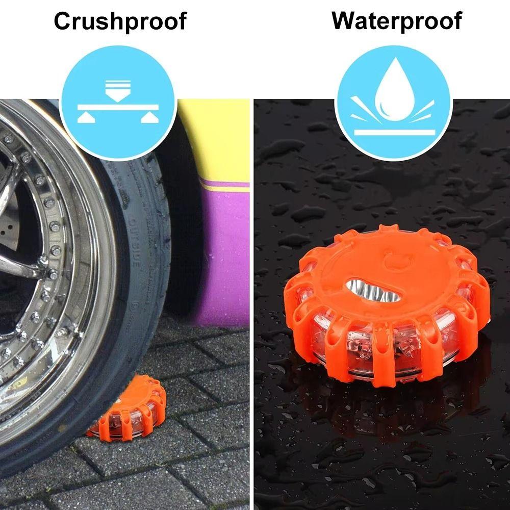 Base Magnética Luz Estroboscópica LED Magnética Modo Piscante Estroboscópico LED Luz de Advertência Sinal de Advertência Lâmpada Farol de Segurança na Beira da Estrada