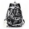 Fashion Nylon Women's Backpack Graffiti Printing Waterproof School Bags Large Capacity Shoulder Bag Students