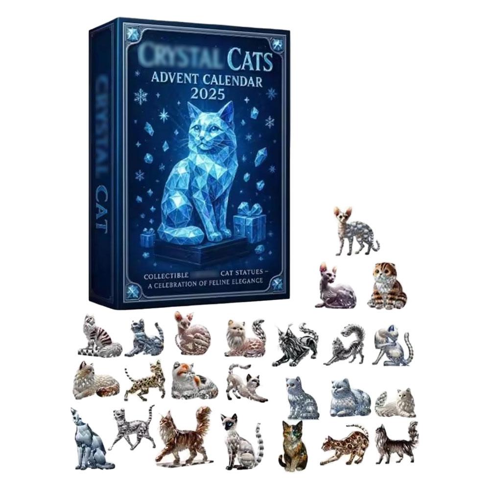 

Christmas 2025 Festival Decoration Christmas Tree Backpack Keychain Pendant Arrival Calendar Blind Box 2D Acrylic Diamond Cat 1