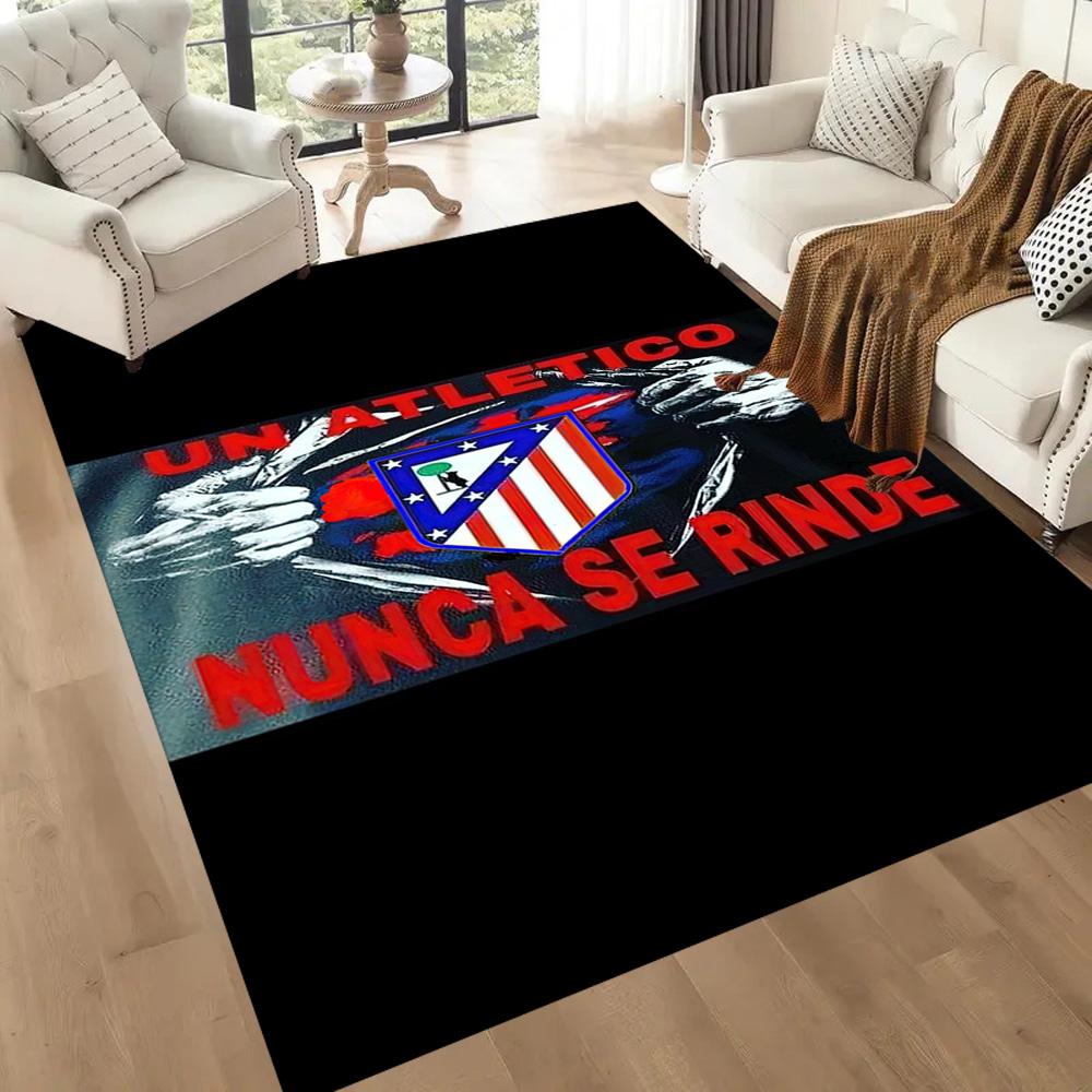 Atletico Madrid Carpet Suitable For Game Room Outdoor Living Rooms Hallway Antislip Rug Anime Office Decor Best For Christmas