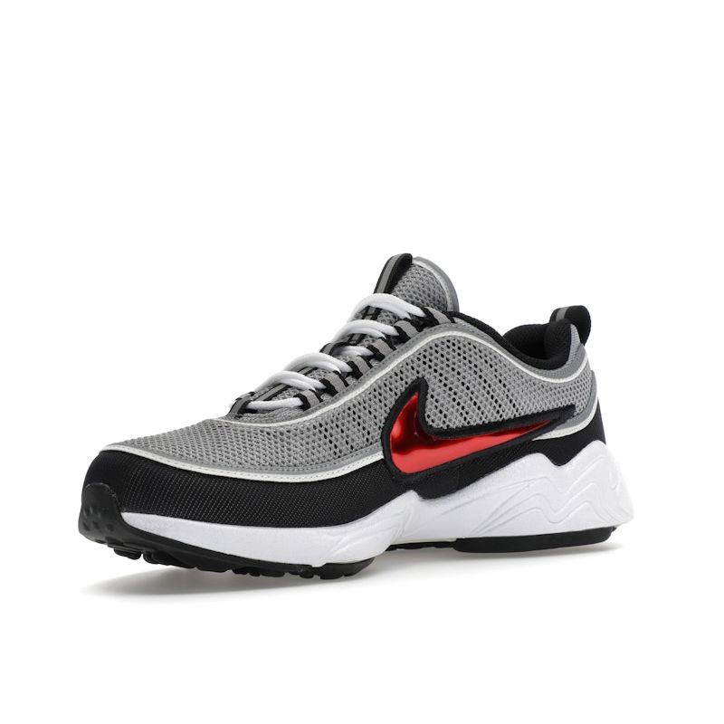 Nike Air Zoom Spiridon SP Silver Red 2024 Unisex Sneakers Metallic-Silver Sport-Red Black HF9117-001