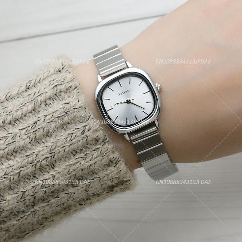 New Luxury Ladies Quartz Watch Fashion Simple Gold Women Stainless Steel Clock Wristwatches Gifts Montre Femme