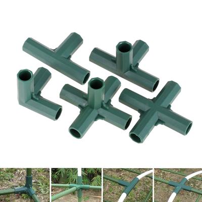 1Pc 16mm Plastic Pipe Fitting Stable Support Heavy Duty Flower Stand Greenhouse Frame Building Connector Garden Plant Accessorie