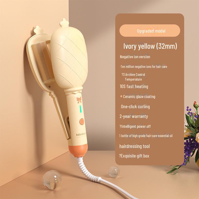 32mm Egg-Style Curling Iron: New Ripple Design for Students