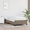 347038 vidaXL Bed Frame Taupe 90x200 Cm Fabric