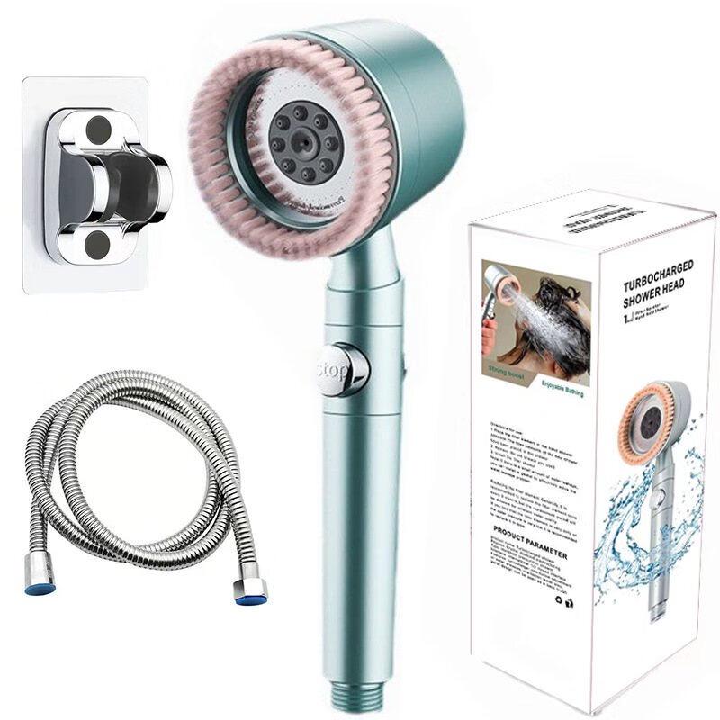 

YIXI 5-Setting High-Pressure Shower Head with Brush