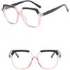 Women's glasses, anti blue light, fashionable and personalized large frame glasses, travel and student commuting glasses