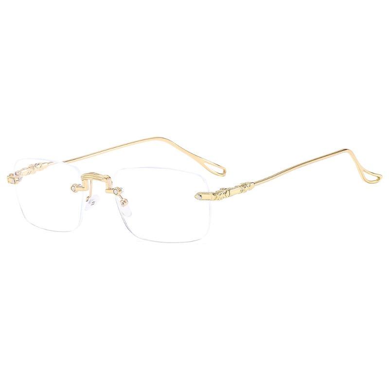 1 piece of women's frameless elegant and fashionable transparent glasses suitable for daily life