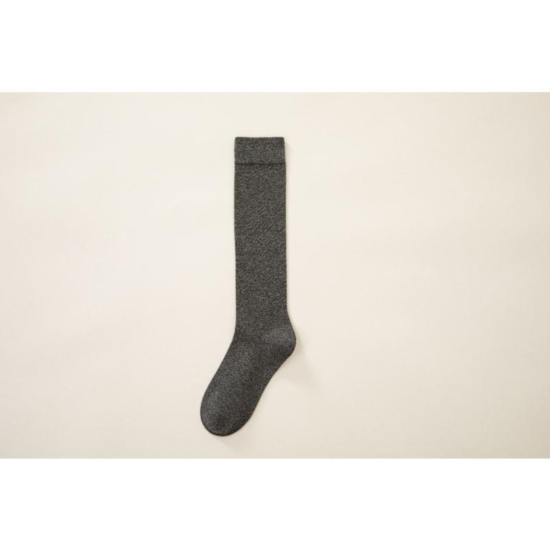 Einfarbige vielseitige Wadenstrümpfe, Frotteesocken, Lange Ankela-Rot-Trendsocken, Damen Herbst- und Winter-Langsocken