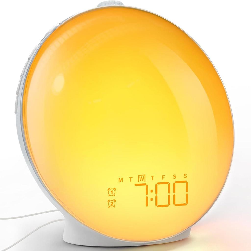 RGB Ambient Sunrise Sunset Alarm Clock Colorful Wake-Up Light