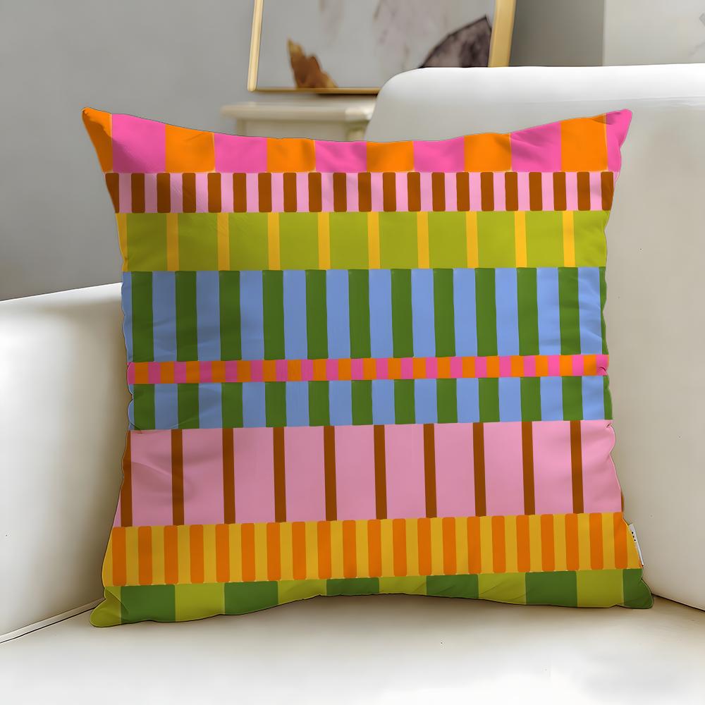 Polka Dots Cushion Cover Soft  EasyWash Pillow Case  Versatile for Couch Bed Travel and Office