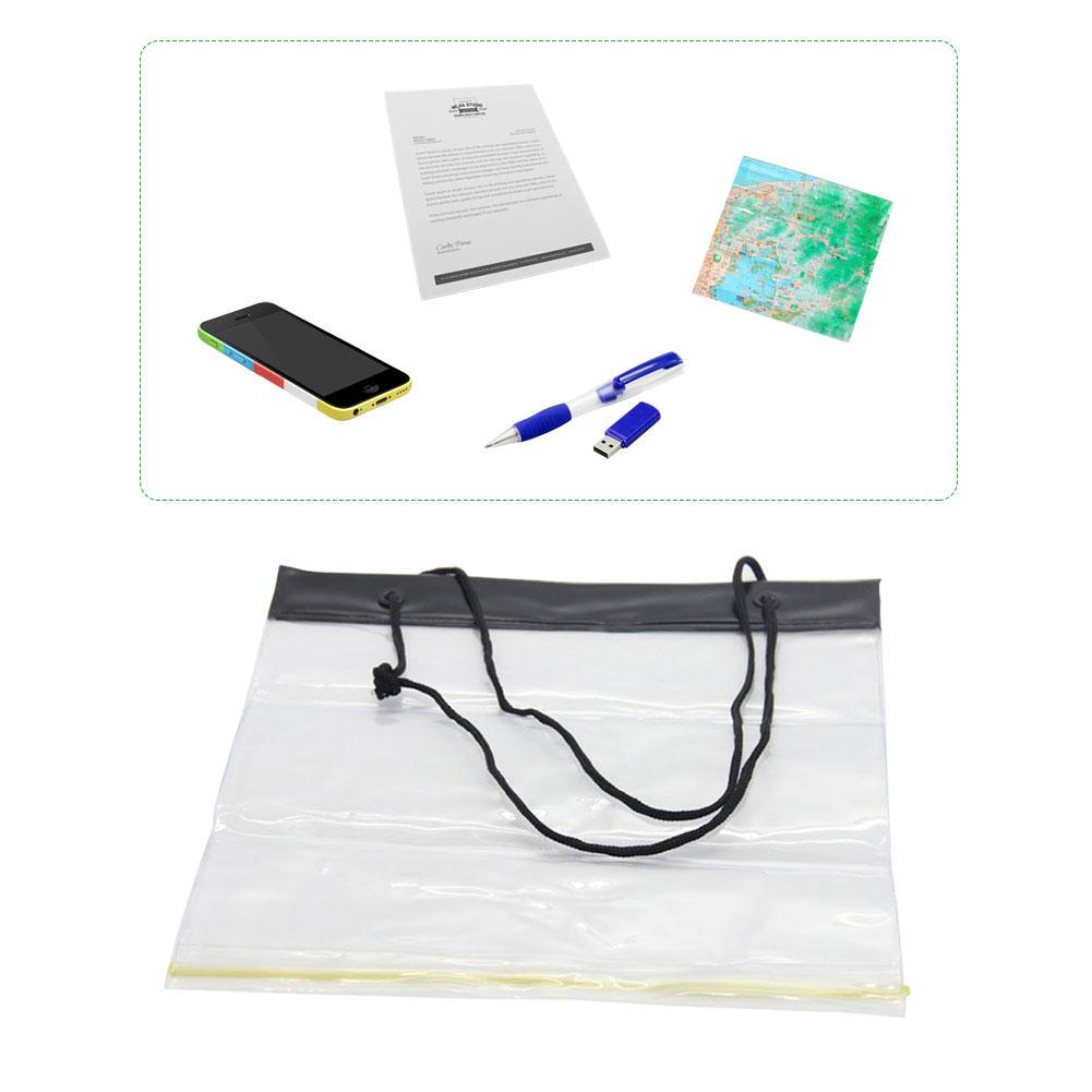Outdoor Waterproof Map Plastic Bag Valve Bag Transparent Map Case Hold Bag