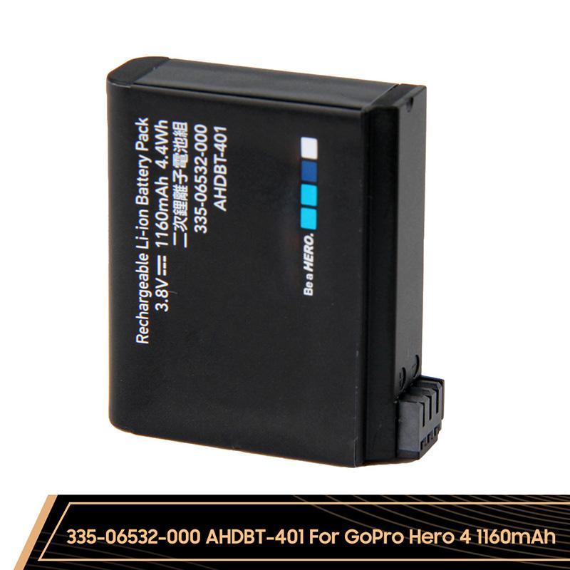 SUPER TELEPHONE Oplaadbare Lithium Batterij Voor GoPro Hero 4 3354-06532-000 AHDBT-401 Actiecamera Batterij 1160mAh