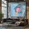 Ice Cream Shark Tapestry Wall Hanging Aesthetic Room Decor Beach Blanket Dorm Twin Size Cool Gift