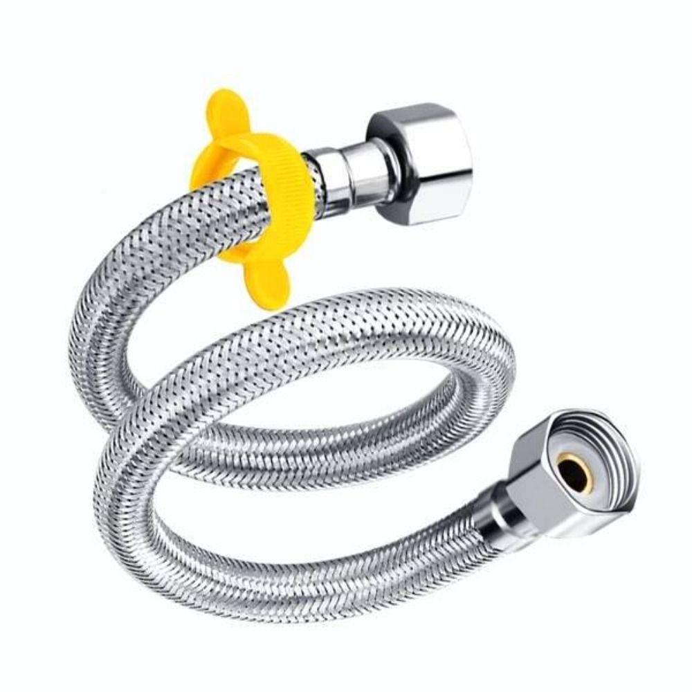 High-temperature Resistant 304 Stainless Steel Hose Thickened Water Heater Connector Pipe Faucet