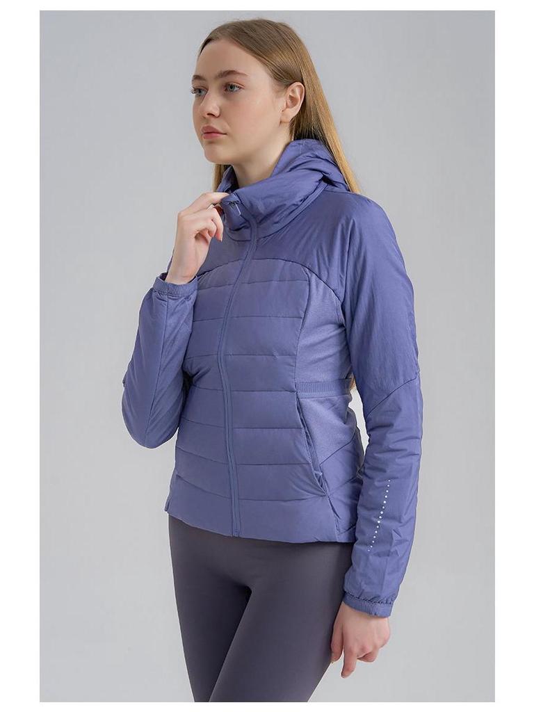 Women's Winter Slim Fit Short Down Jacket - 90% White Duck Down, Warm, Flattering, and Sporty