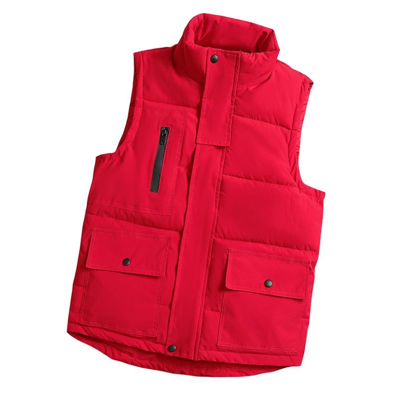 Men's and women's down cotton vests autumn and winter group vest vest vest jacket