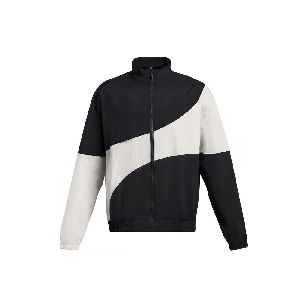 Under Armour Color Block Casual Training Pleated Long Sleeve Jacket Men Jackets Black 1382874-001