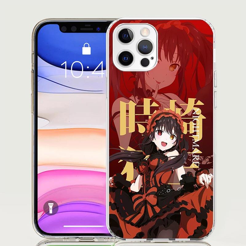 Date A Live Tokisaki Kurumi Phone Case For iPhone 17 Air 16 15 Plus 11 14 Pro Max 13 Mini 12 7 8 + SE Pattern Art Customized Cov