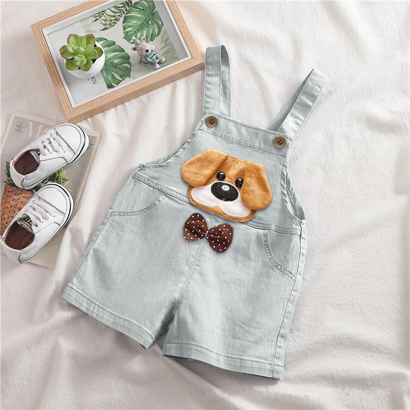 2022 Summer Korean Style Denim Overalls for Kids (0-3 Years)