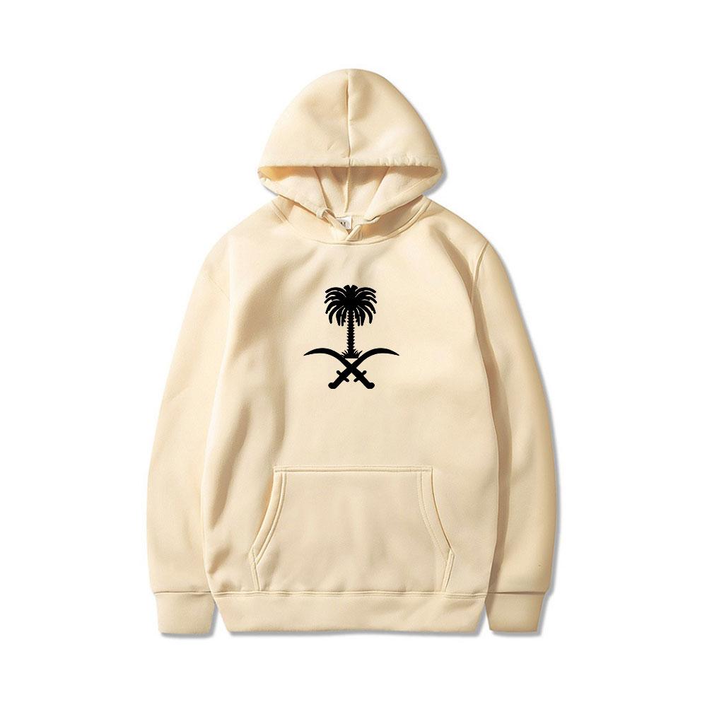 Vogue Hoodies Emblem Of Saudi Arabia Country Flag Warm Winter Pullover Hoodie Men Women Unisex Style Sweatshirt